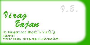 virag bajan business card